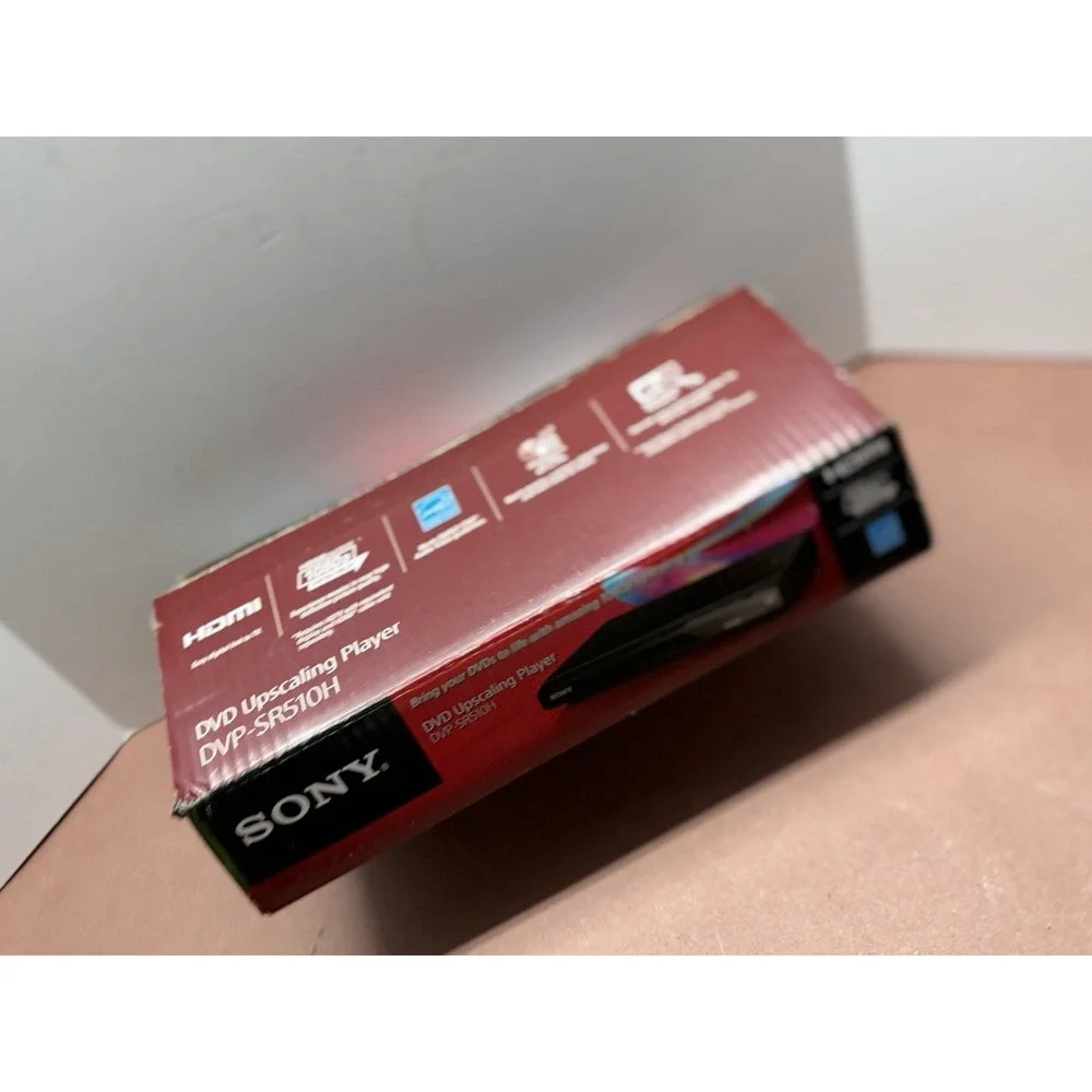 Sony DVP-SR510H DVD Player 1080p Upscaling HDMI Black Region 1 Remote Cables
